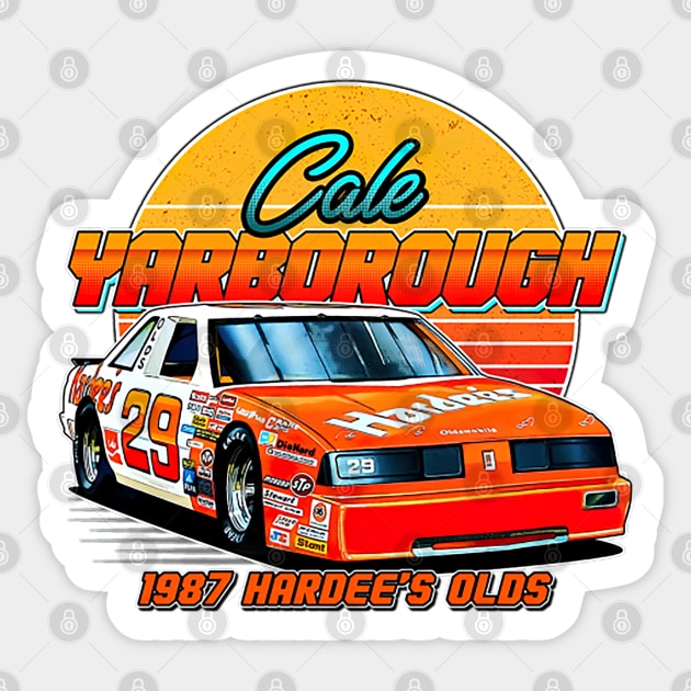 Cale Yarborough 70s Sticker by lightsdsgn